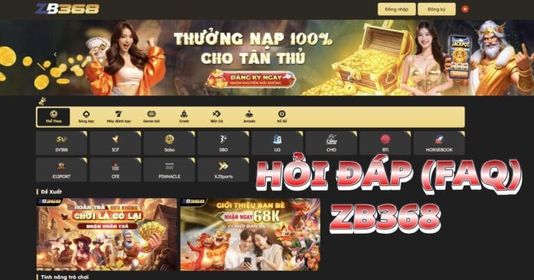 Câu Hỏi Thường Gặp (FAQ) Khi Sử Dụng ZB368